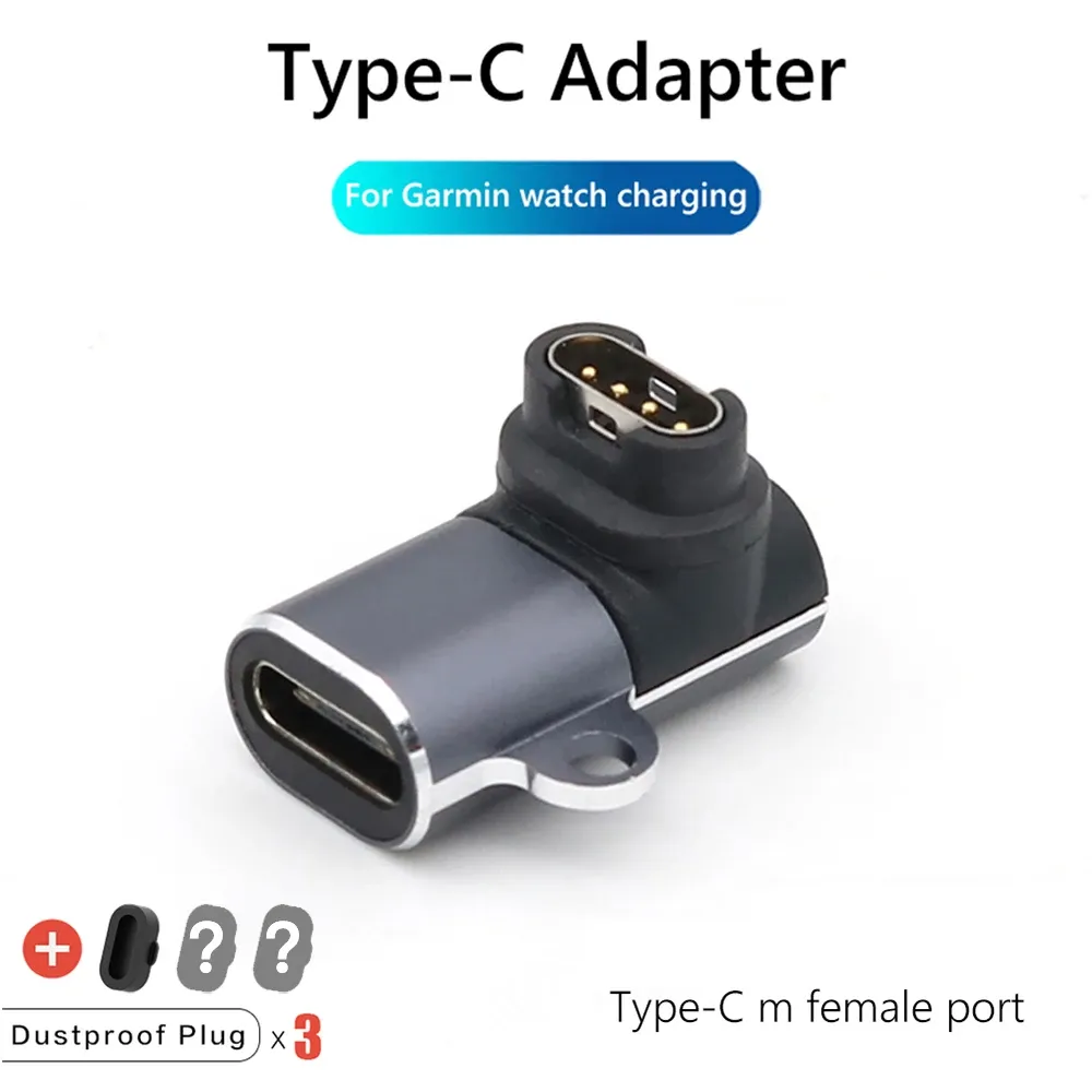 Adaptateur chargeur Type C/Micro USB/iOS pour Garmin Fenix
