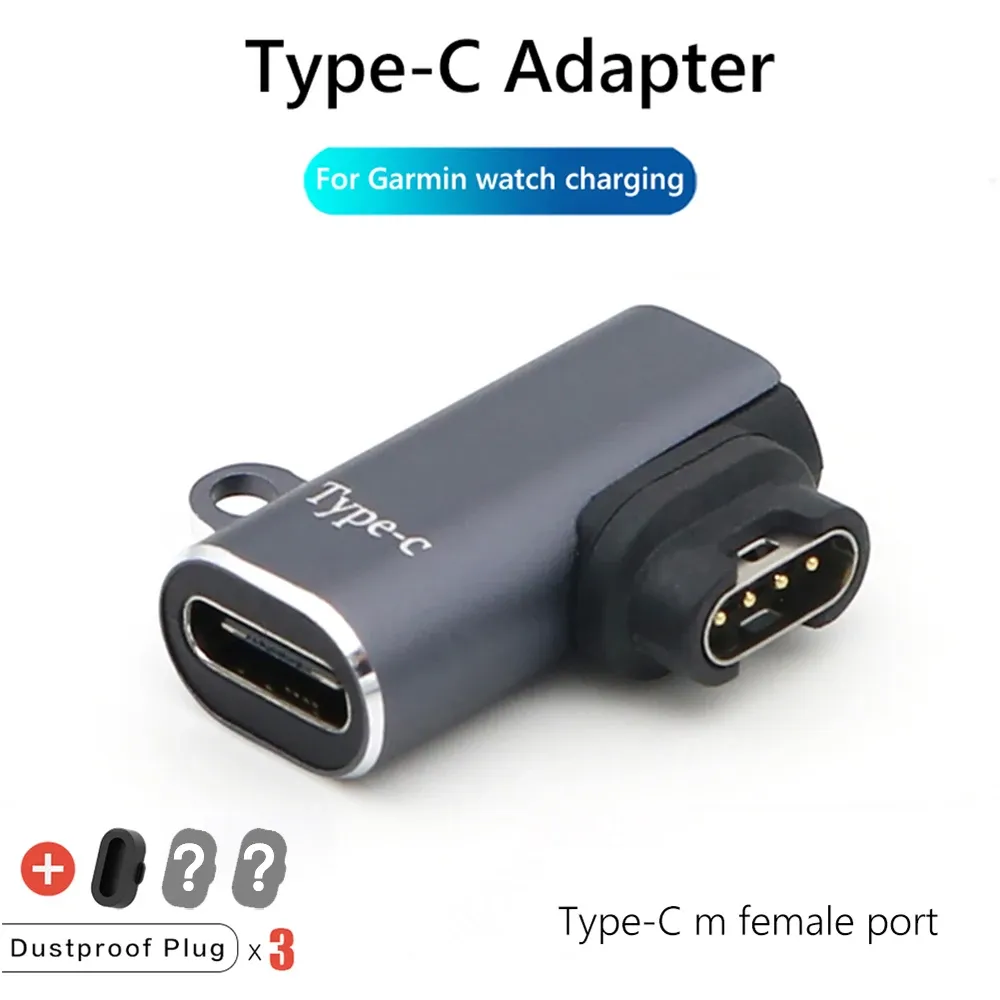 Adaptateur chargeur Type C/Micro USB/iOS pour Garmin Fenix