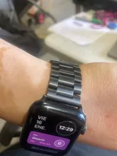 Avis clients – Bracelet acier pour Apple Watch 38 à 49 mm série 11