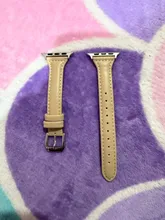 Avis clients – Bracelet cuir mince pour Apple Watch 38 à 49 mm