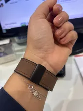 Avis clients – Bracelet cuir silicone magnétique pour Apple Watch 38 à 49 mm
