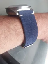 Avis clients – Bracelet cuir suédé vintage 14 à 22 mm à dégagement rapide