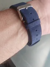 Avis clients – Bracelet cuir suédé vintage 14 à 22 mm à dégagement rapide