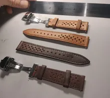 Avis clients – Bracelet cuir vintage 18 à 24 mm avec boucle papillon