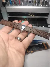 Avis clients – Bracelet cuir vintage 18 à 24 mm avec boucle papillon