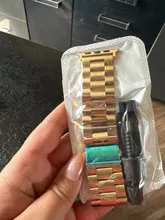 Avis clients – Bracelet métal doré pour Apple Watch 38 à 49 mm