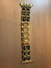 Avis clients – Bracelet métal doré pour Apple Watch 38 à 49 mm