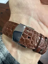 Avis clients – Bracelet montre cuir alligator 18 à 24 mm pour homme