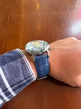 Avis clients – Bracelet montre cuir bleu réglable 14 à 23 mm