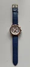 Avis clients – Bracelet montre cuir bleu réglable 14 à 23 mm
