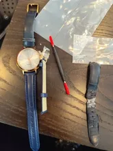 Avis clients – Bracelet montre cuir bleu réglable 14 à 23 mm