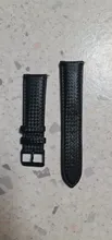 Avis clients – Bracelet montre cuir fibre carbone 20 à 22 mm pour Galaxy Watch