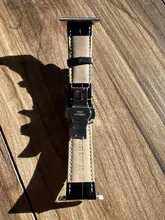 Avis clients – Bracelet montre cuir pour Apple Watch 38 à 49 mm papillon