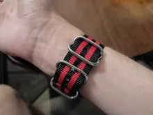 Avis clients – Bracelet nylon rayé 18 à 24 mm étanche