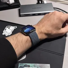 Avis clients – Bracelet nylon tressé boucle 38 à 49 mm pour Apple Watch