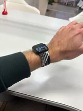 Avis clients – Bracelet nylon tressé boucle 38 à 49 mm pour Apple Watch