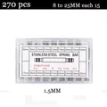Barres ressort bracelet montre 144 à 360 pièces – Couleur 270pcs 1.5MM