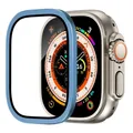 Boîtier aluminium et verre pour Apple Watch Ultra 2 49 mm – Couleur Far peak blue