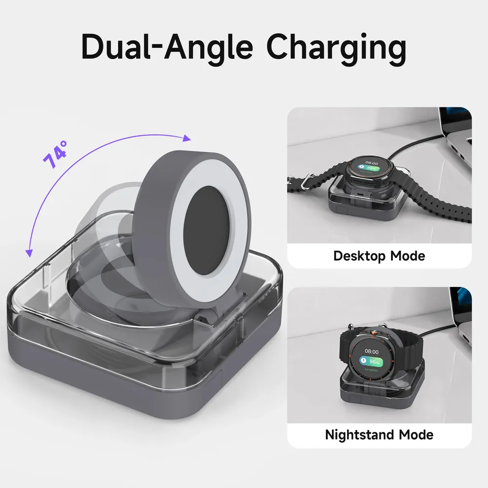 Boîtier chargeur et support pour Samsung Galaxy Watch 7/8/9