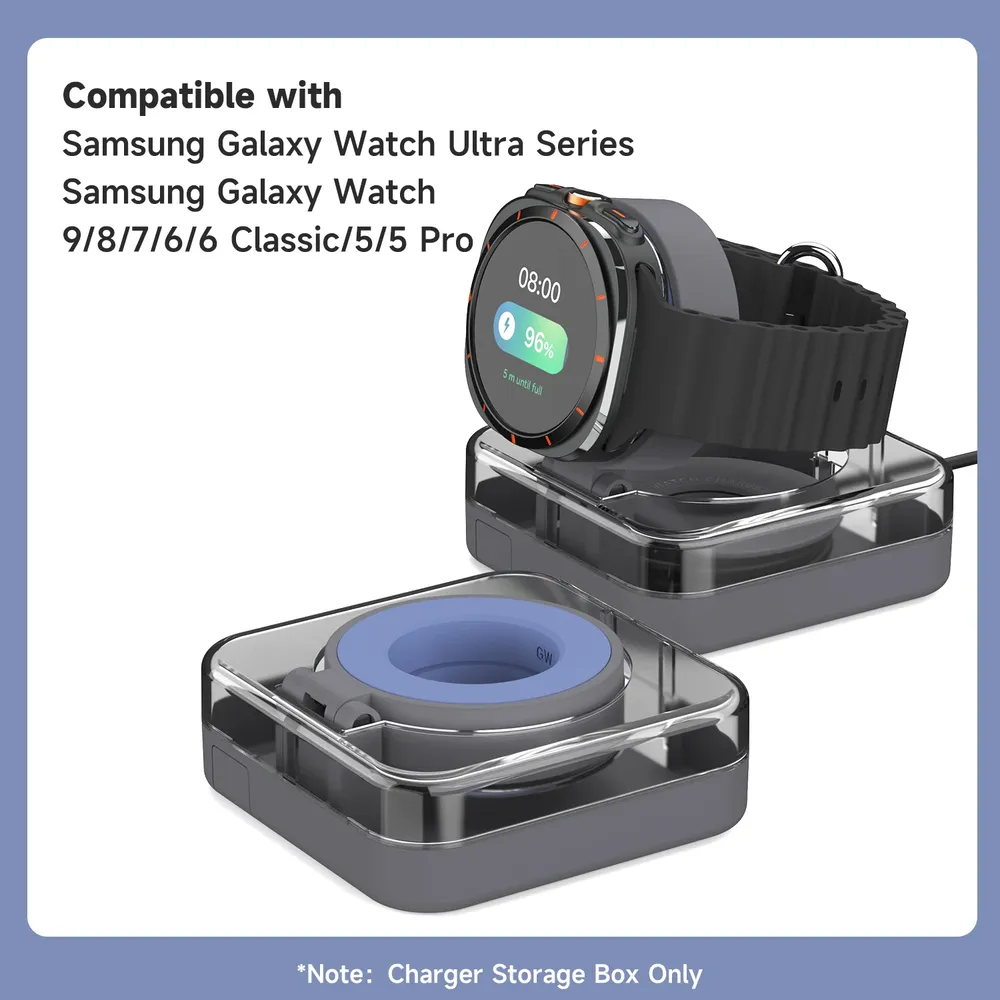 Boîtier chargeur et support pour Samsung Galaxy Watch 7/8/9