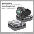 Boîtier chargeur et support pour Samsung Galaxy Watch 7/8/9 – Couleur Gray Gray Stand