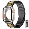 Boîtier et bracelet métal pour Apple Watch 40 à 46 mm – Couleur du bracelet BG Original color