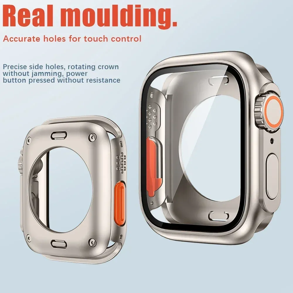 Boîtier et bracelet métal pour Apple Watch 40 à 46 mm