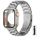 Boîtier et bracelet métal pour Apple Watch 40 à 46 mm – Couleur du bracelet S Original color