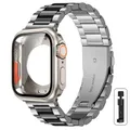Boîtier et bracelet métal pour Apple Watch 40 à 46 mm – Couleur du bracelet SB Original color