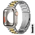 Boîtier et bracelet métal pour Apple Watch 40 à 46 mm – Couleur du bracelet SG Original color