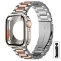Boîtier et bracelet métal pour Apple Watch 40 à 46 mm – Couleur du bracelet SRG Original color