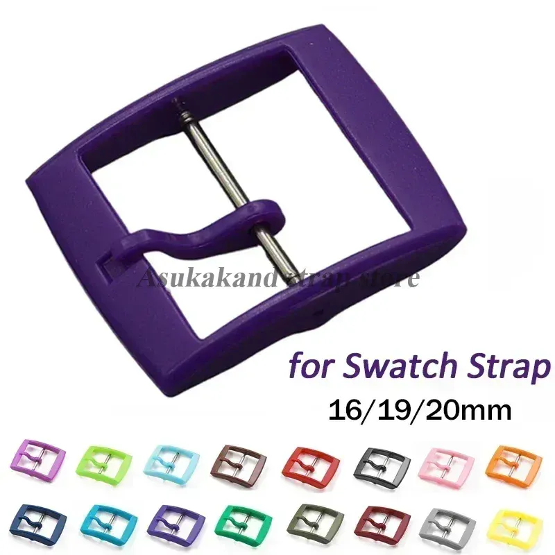 Boucle de bracelet en plastique pour Swatch 16 à 20 mm