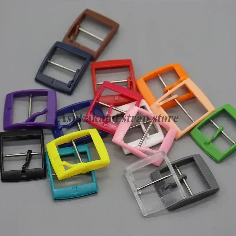 Boucle de bracelet en plastique pour Swatch 16 à 20 mm