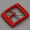 Boucle de bracelet en plastique pour Swatch 16 à 20 mm – Couleur Red