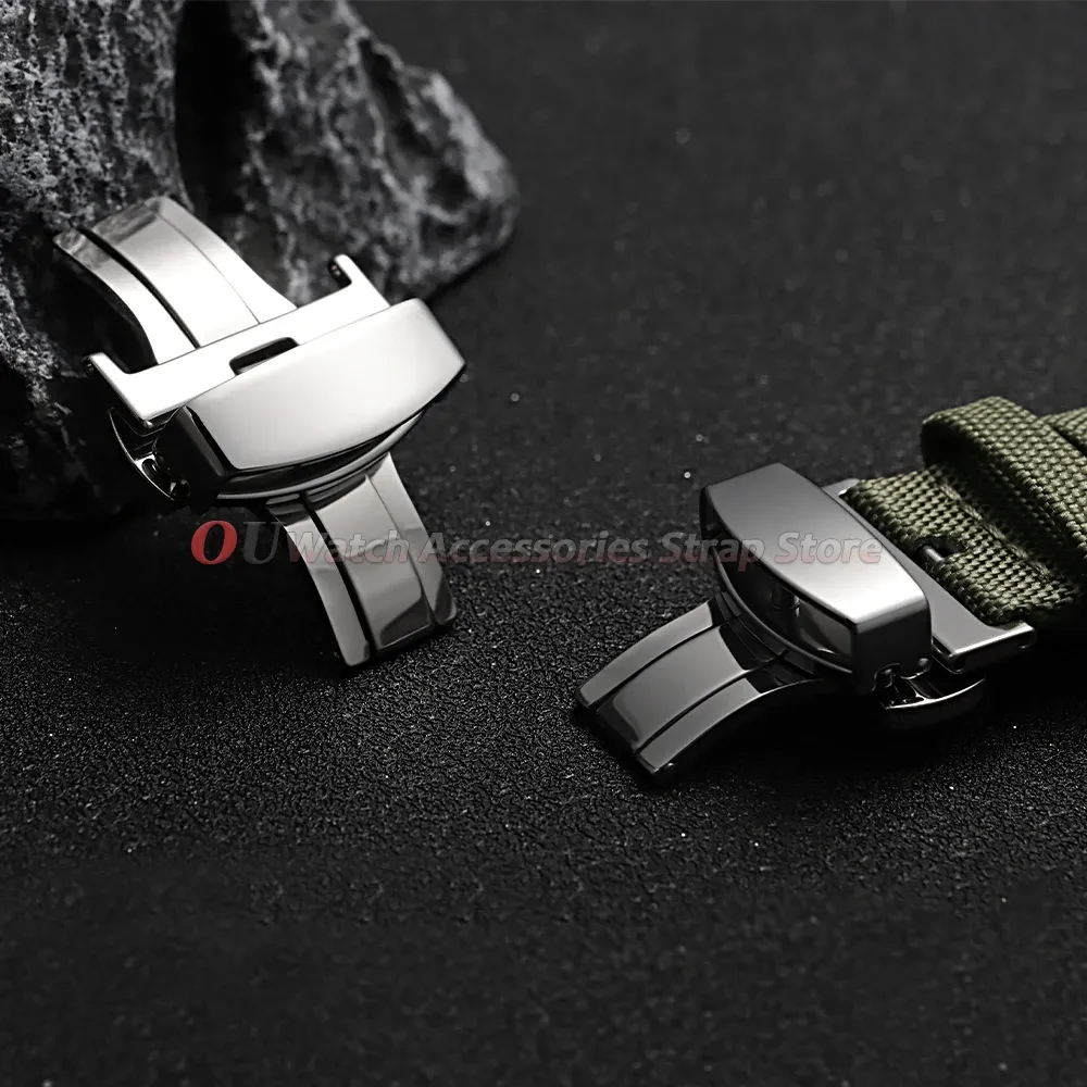 Boucle de montre acier inoxydable 10 à 22 mm déployante