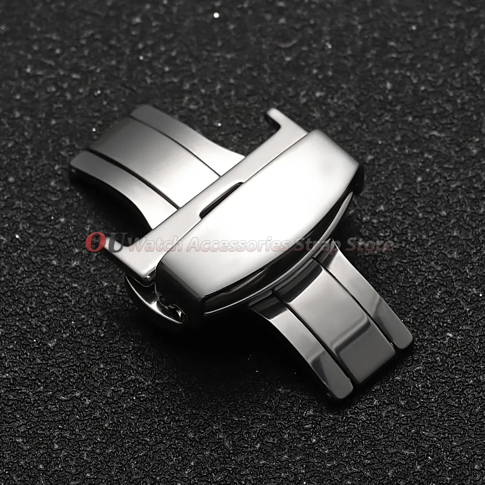 Boucle de montre acier inoxydable 10 à 22 mm déployante