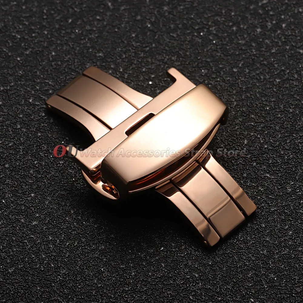 Boucle de montre acier inoxydable 10 à 22 mm déployante