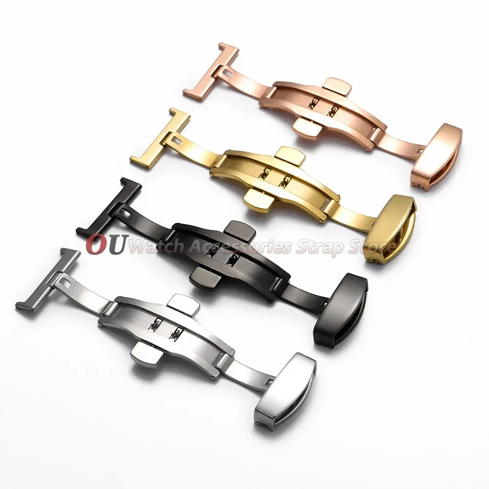 Boucle de montre acier inoxydable 10 à 22 mm polie ou mate