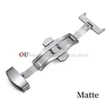 Boucle de montre acier inoxydable 10 à 22 mm polie ou mate – Couleur Matte Silver