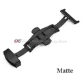 Boucle de montre acier inoxydable 10 à 22 mm polie ou mate – Couleur Matte Black