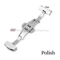 Boucle de montre acier inoxydable 10 à 22 mm polie ou mate – Couleur Polished Silver