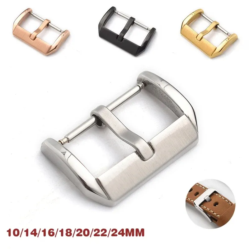 Boucle de montre acier inoxydable 10 à 24 mm ardillon