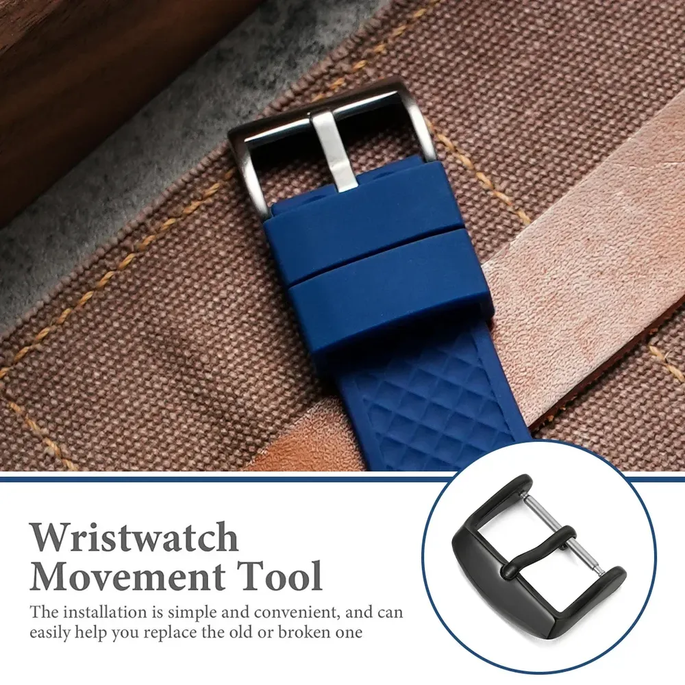 Boucle de montre acier inoxydable 10 à 24 mm ardillon