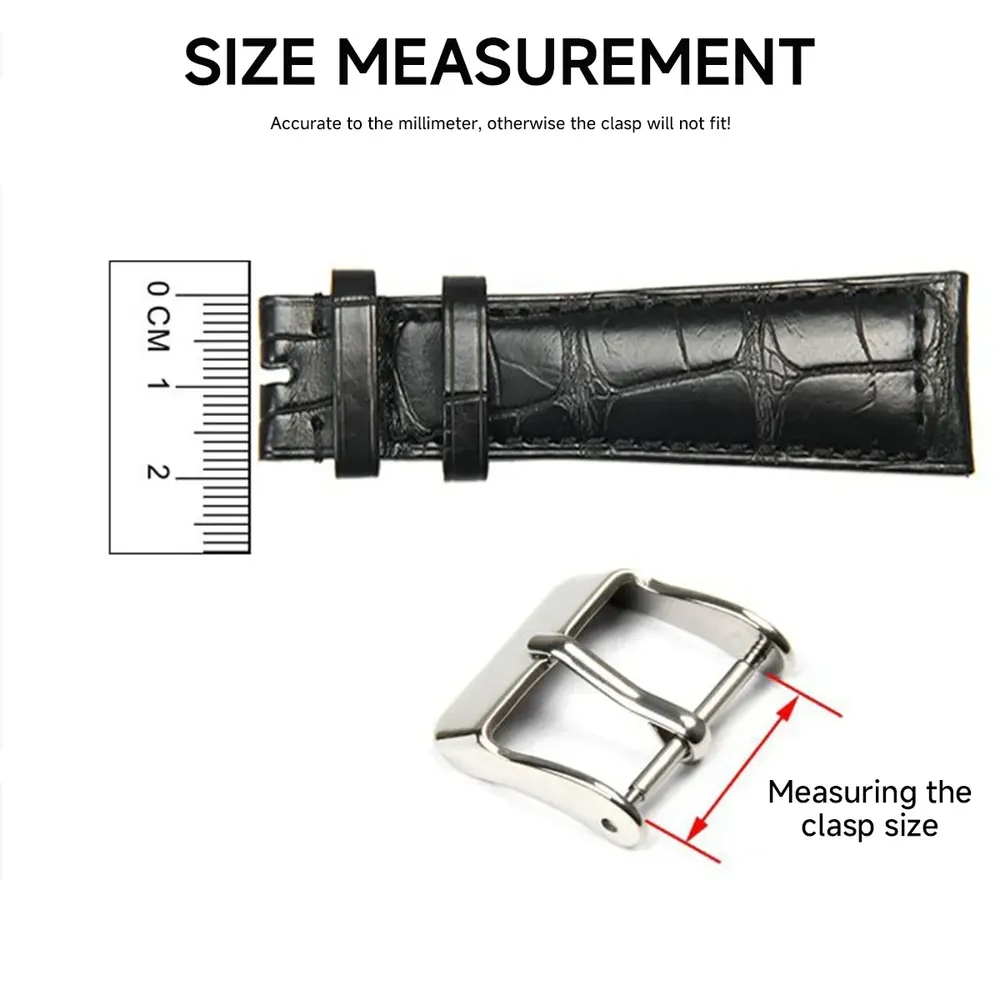 Boucle de montre acier inoxydable 10 à 24 mm ardillon