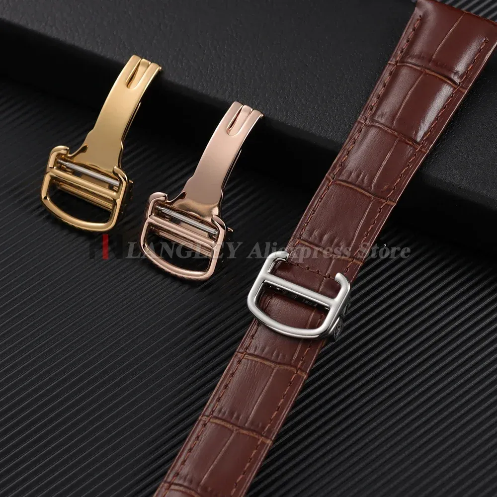 Boucle de montre acier inoxydable 12 à 18 mm pour Cartier