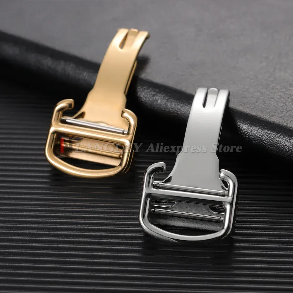 Boucle de montre acier inoxydable 12 à 18 mm pour Cartier