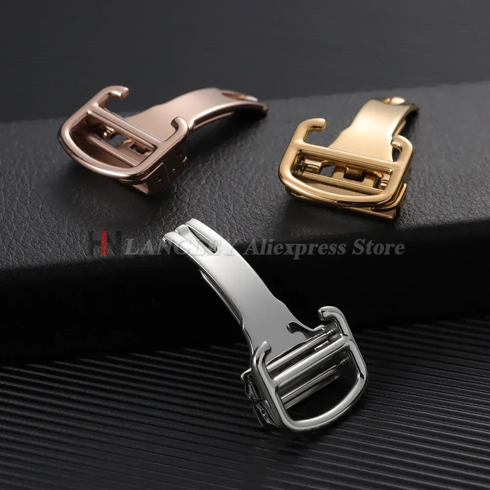 Boucle de montre acier inoxydable 12 à 18 mm pour Cartier