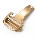 Boucle de montre acier inoxydable 12 à 18 mm pour Cartier – Couleur Or (Or)