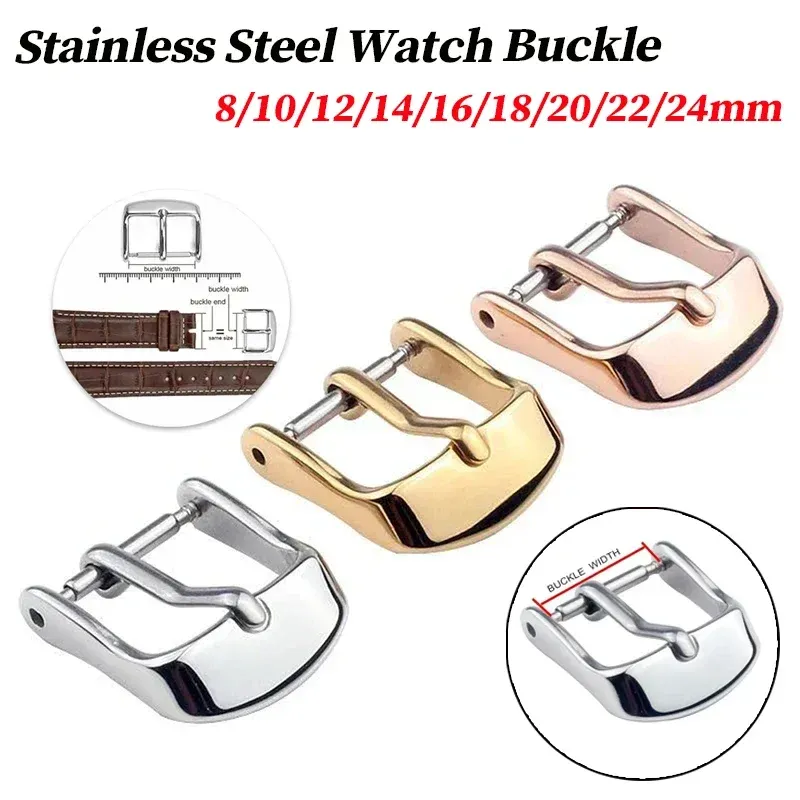 Boucle de montre acier inoxydable 12 à 24 mm ardillon