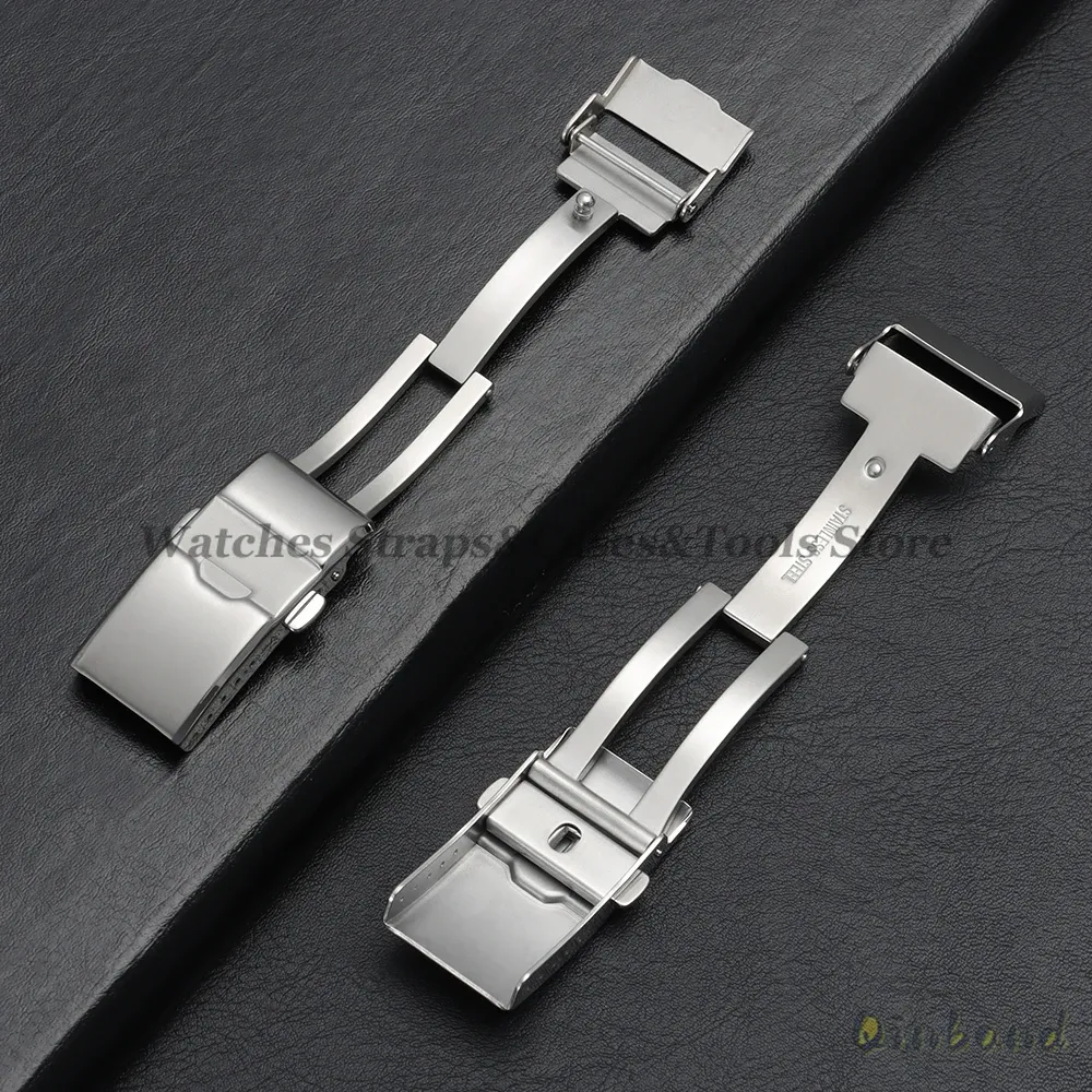 Boucle de montre acier inoxydable 16 à 18 mm pour Seiko